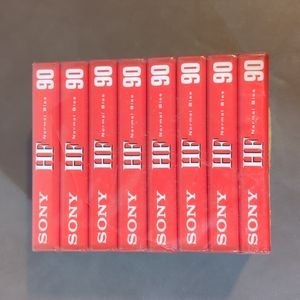 Sony High Fidelity Audio Cassettes 90 Minutes New Original Packaging Sealed 8 ct